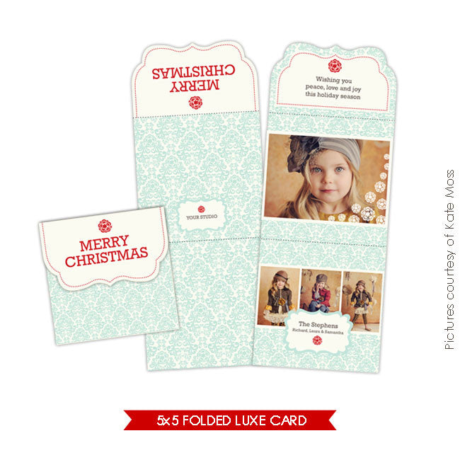 Holiday Ornate Photocard | Sky e155