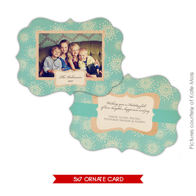 Holiday Ornate Photocard | Vintage Union e130