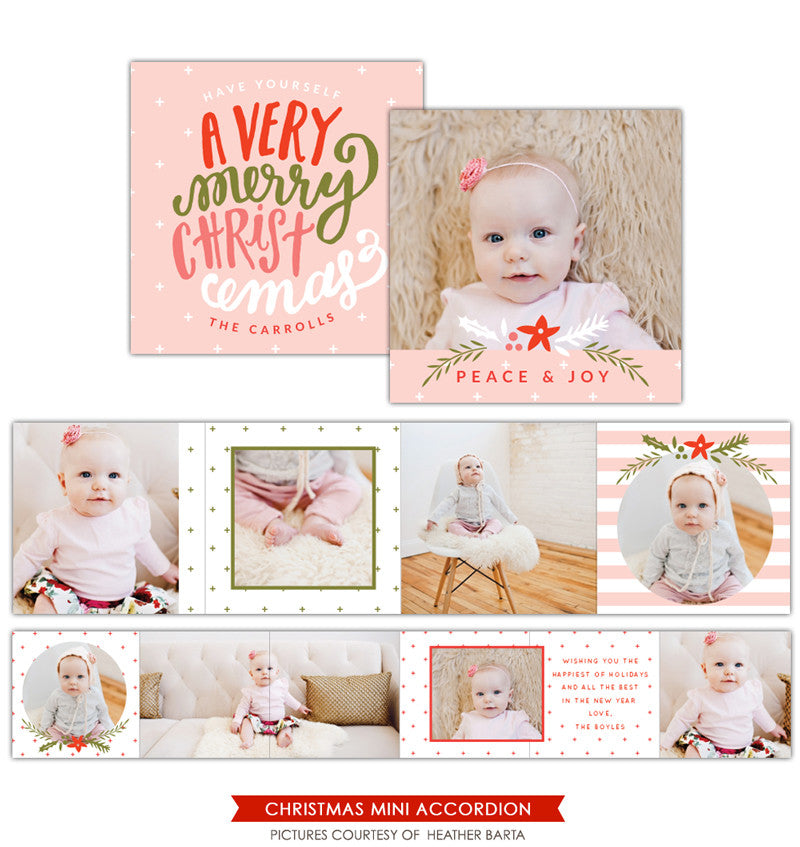 Christmas accordion mini 3x3 | Candy Holidays e1161
