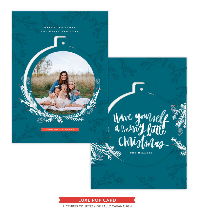 Christmas Luxe Pop Card Template | Sleigh Ride e1425