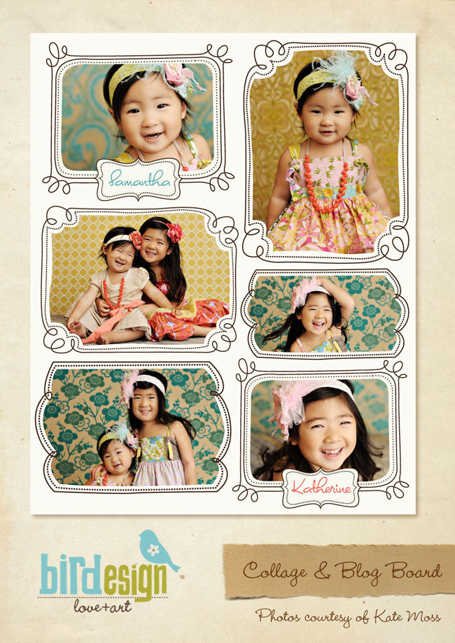 16x20 collage & blog board | Whimsy collage e259