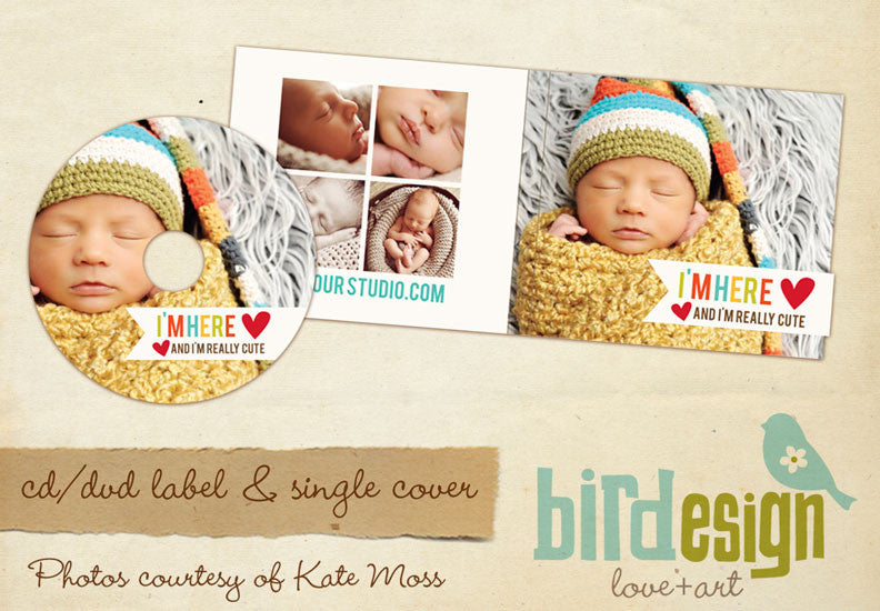 CD label and case set | I'm here e322