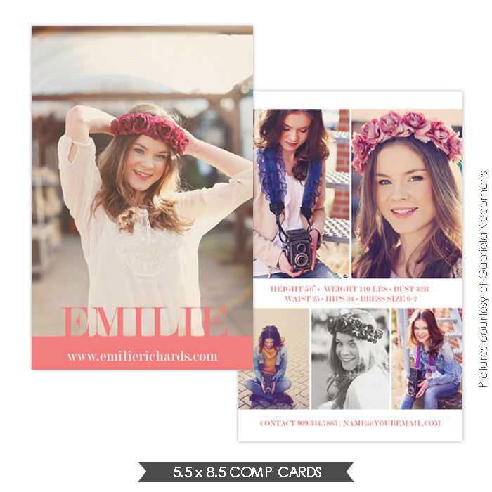 Modeling Comp Card | Emilie e751