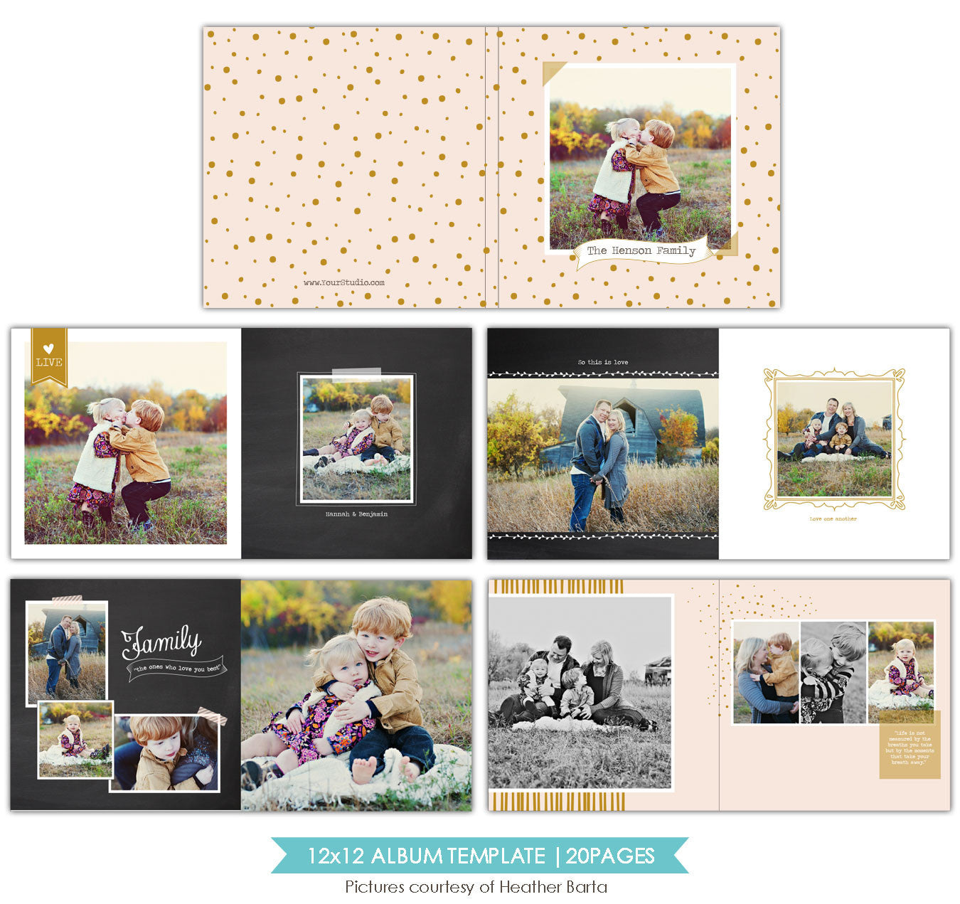 Free spirits | 12x12 Album template e754
