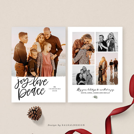 Christmas 5x7 Photo Card | Classic Joy - CD209