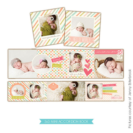 Baby accordion mini 3x3 | Baby love e459