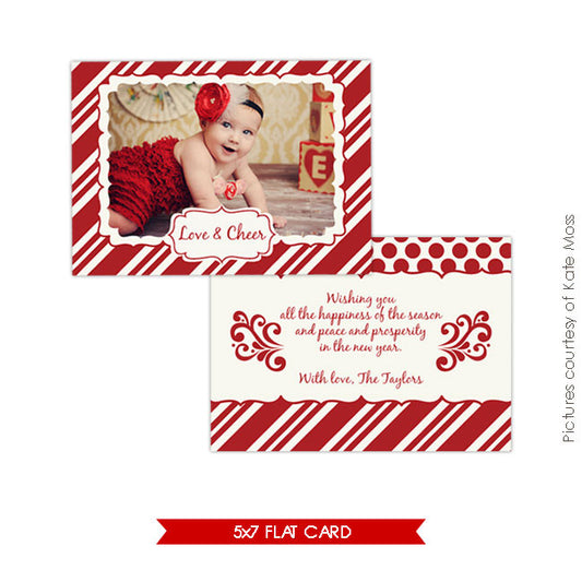 Holiday Photocard Template | Be happy e225