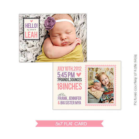 Birth Announcement | Big sister e276