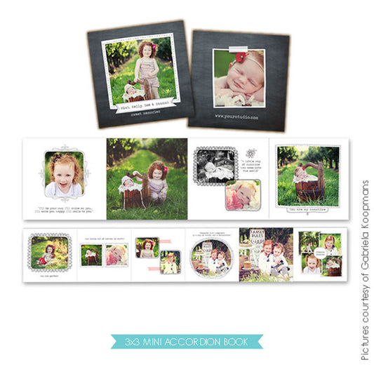 Accordion mini 3x3 | Blooming smiles e484