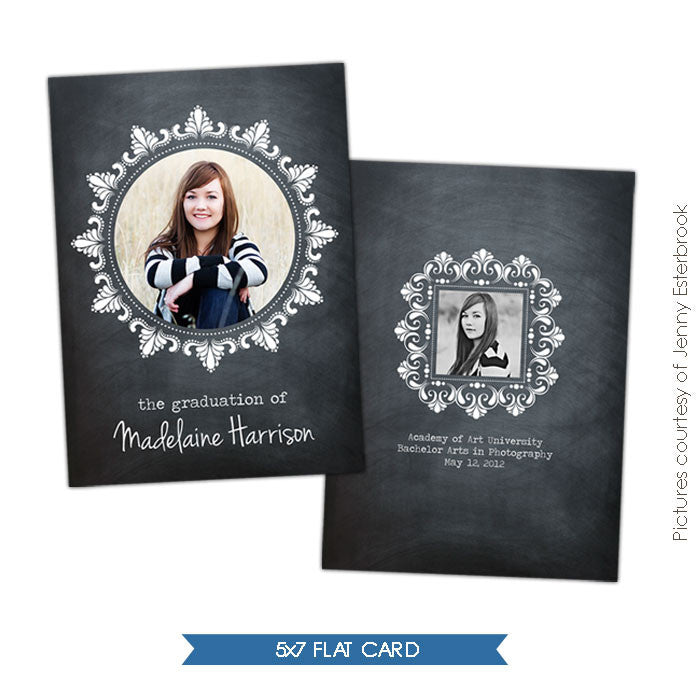 Chalkboard Notes | Graduation announcement e400