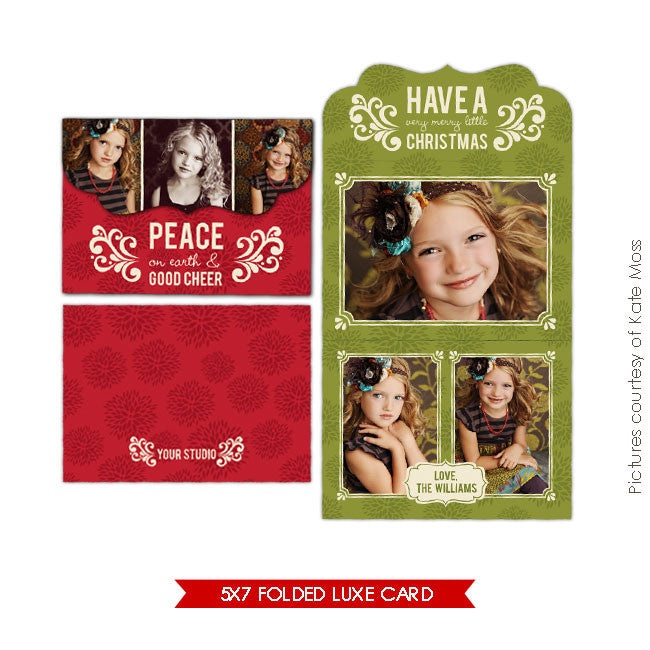 Holiday Ornate Photocard  | Cheer e171