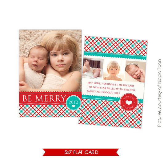 Holiday Photocard Template | Country Christmas e505