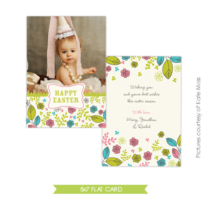 Easter photo card | Easter princess e344