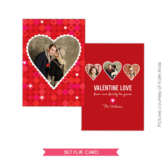 Valentine Photocard Template | Family Love e281