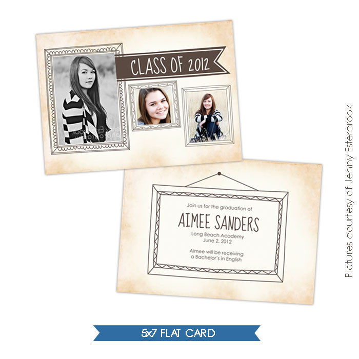 Flags & Smiles | Graduation announcement e432