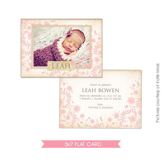 Birth Announcement | Flower Nest e271