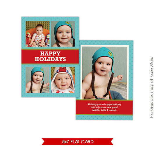 Holiday Photocard Template | Fun holidays e181