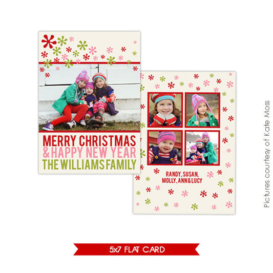 Holiday Photocard Template | Funky Christmas