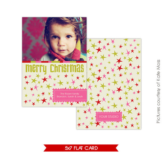 Holiday Photocard | Funky Stars e111