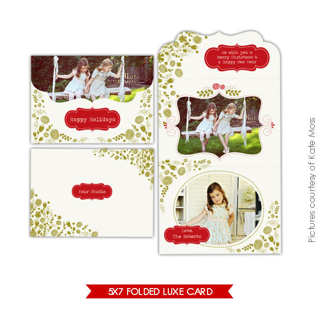 Holiday Ornate Photocard  | Garden Moments e205