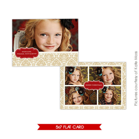 Holiday Photocard | Gold Garden 5x7 e154