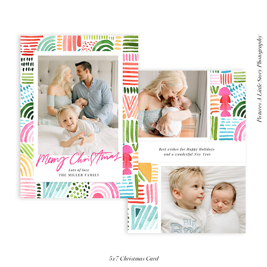 Christmas 5x7 Photo Card | All is Bright - HC034