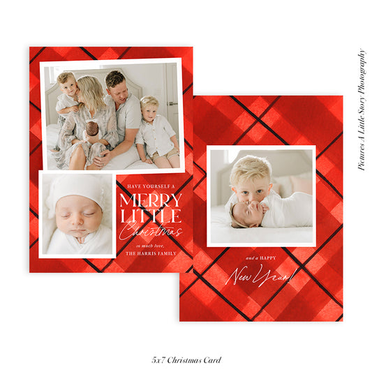 Christmas 5x7 Photo Card | Merry Little - HC049