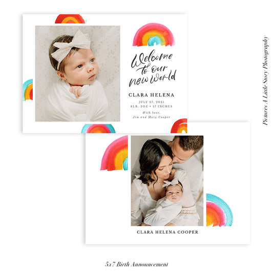 Quarantine Birth Announcement Photocard | New World - HC085