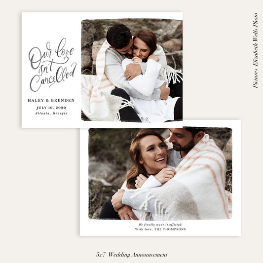 Wedding Announcement Photocard | Our love - HC101