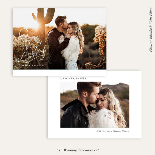 Wedding Announcement Photocard | Wedding surprise - HC105