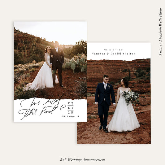 Wedding Announcement Photocard | Newly married - HC106