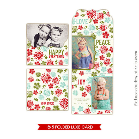 Holiday Ornate Photocard  | Happy Garden e156