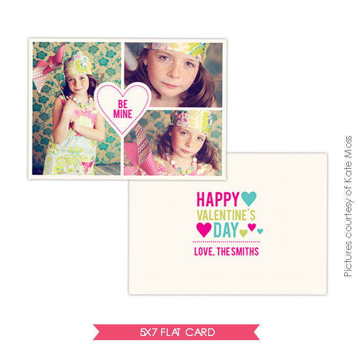 Valentine Photocard Template | Hearts e287