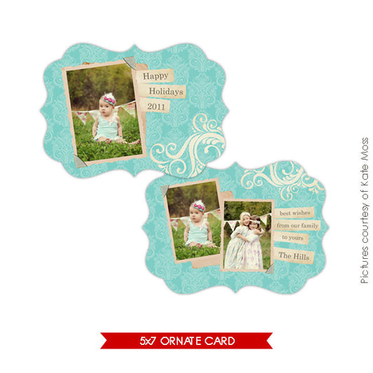 Holiday Ornate Photocard | Hills e127