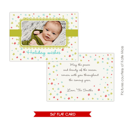 Holiday Photocard Template | Holly Sparks e201