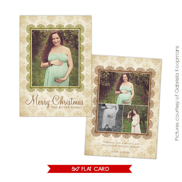 Holiday Photocard Template | Honey Christmas e554