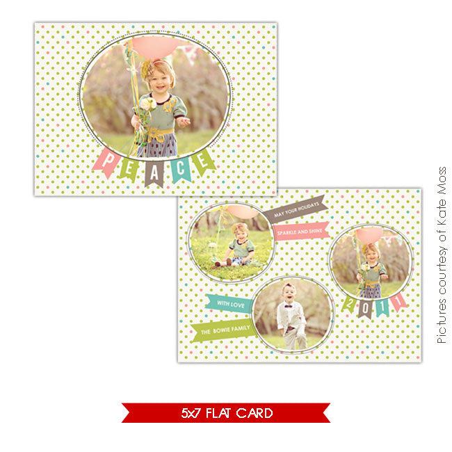 Holiday Photocard | Joy Ballons 5x7 e231