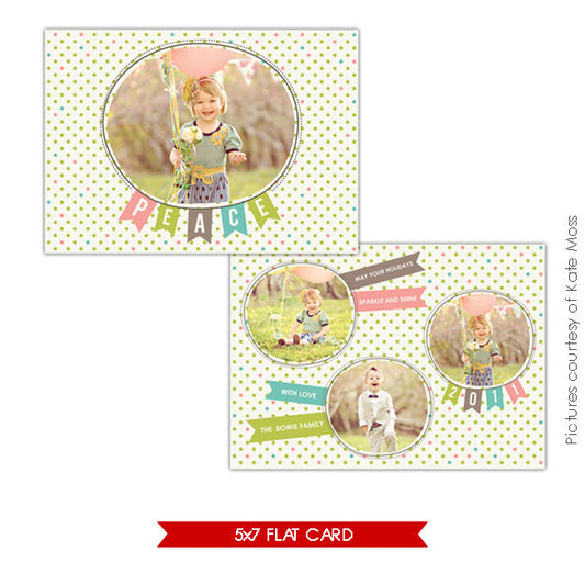 Holiday Photocard | Joy Ballons 5x7 e231