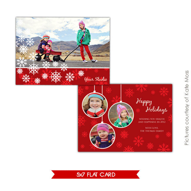 Holiday Photocard Template | Love winter e182