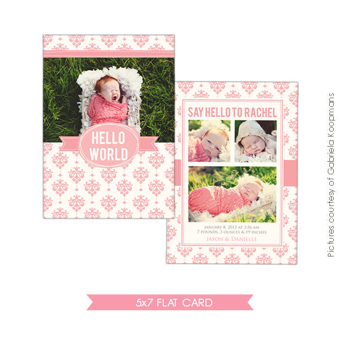 Birth Announcement | Lovely gift e479