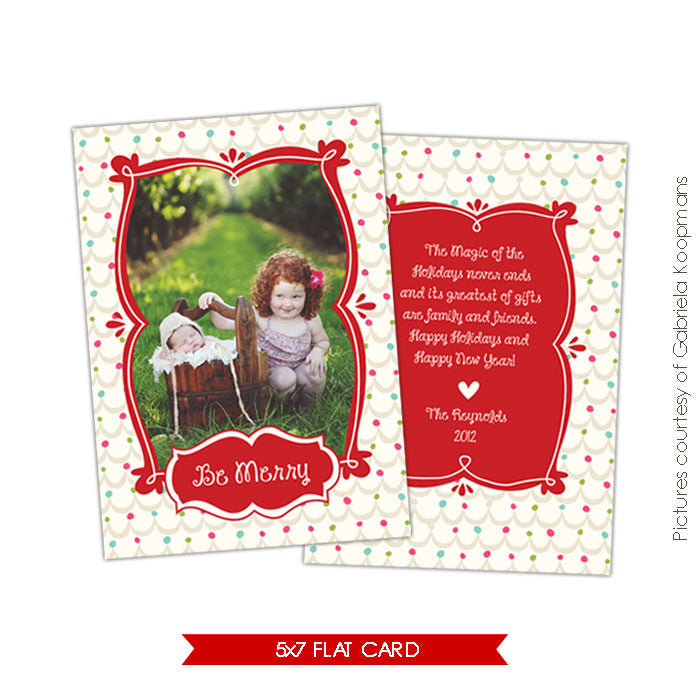 Holiday Photocard Template | Magic Season e526