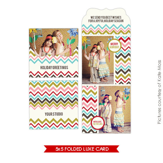 Holiday Ornate Photocard  | Merry & Bright e160