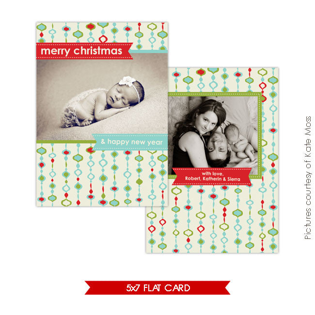 Holiday Photocard | Ornate christmas e108