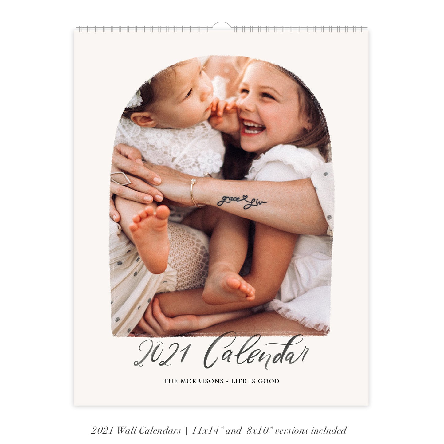 2021 Wall Photo Calendar 11x14 and 8.5x11 | Boho - RC002