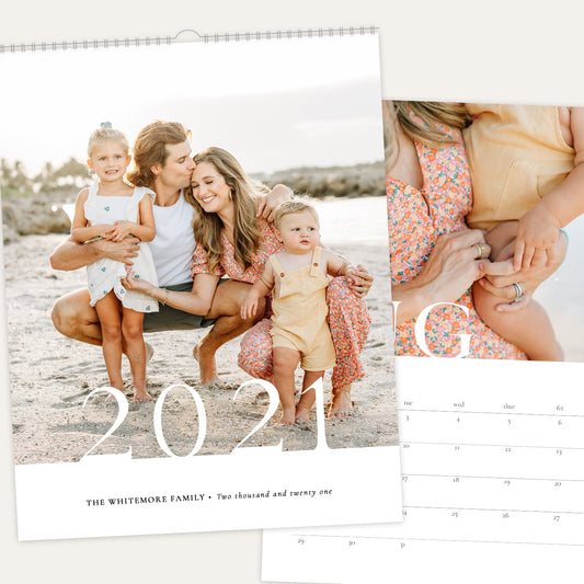 2021 Wall Photo Calendar 11x14 and 8.5x11 | Clean - RC003