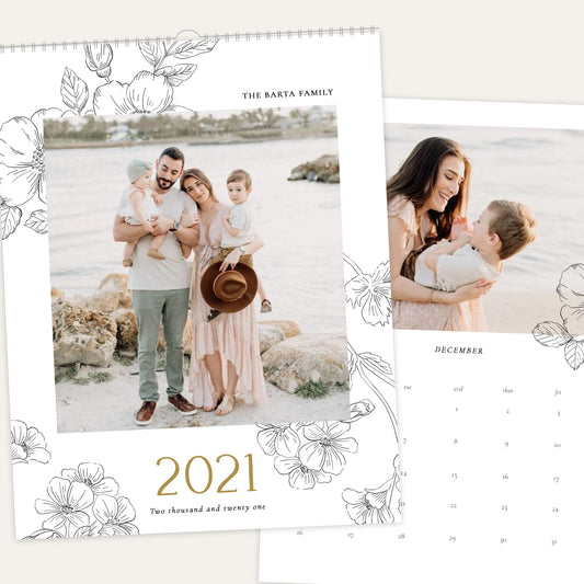 2021 Wall Photo Calendar 11x14 and 8.5x11 | Romantic - RC004