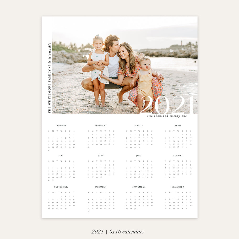 2021 Photo Calendar 8x10 | Sand Vibes - RC008