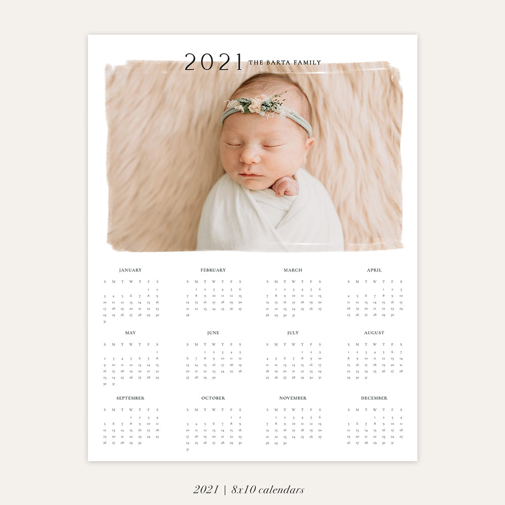 2021 Photo Calendar 8x10 | The Artist - RC009