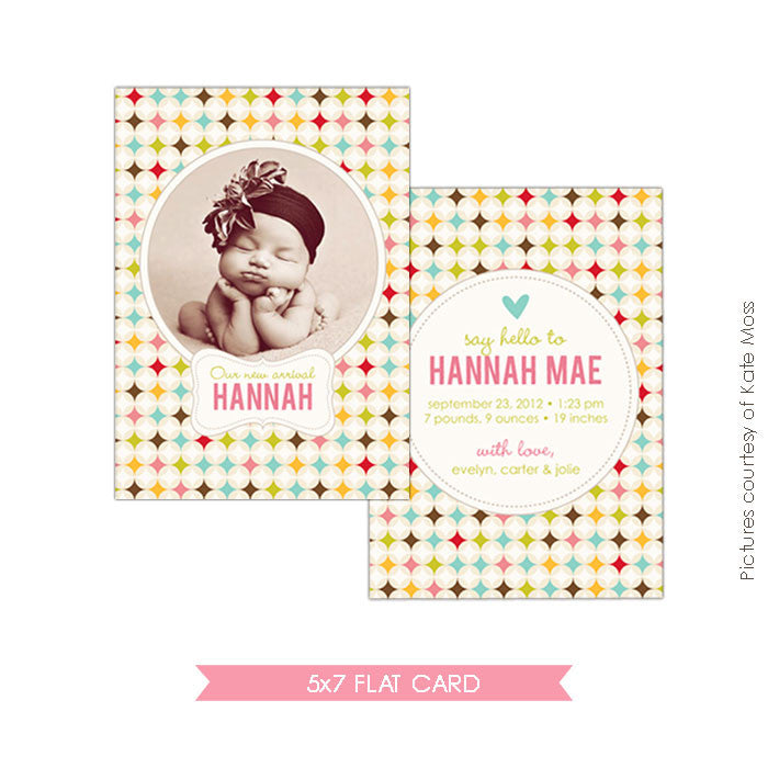 Birth Announcement | Retro Welcome e310