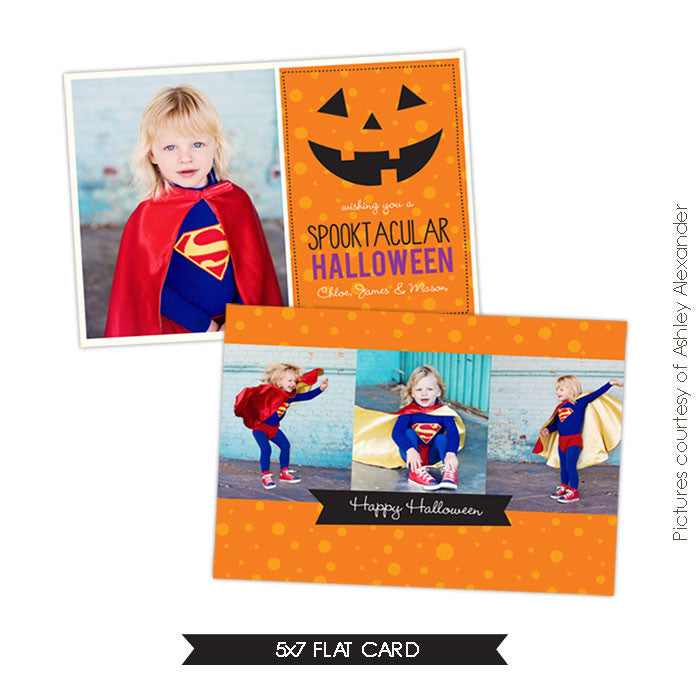 Halloween Photocard Template | Spooktacular e534